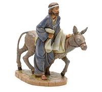 Holyart Crèche Fontanini: Berger avec âne crèche Fontanini 19 cm