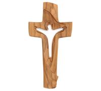 Holyart Croix de la Paix Ambiente Design Bois Cerisier Val Gardena satiné, 12 cm (4.73 inc.)