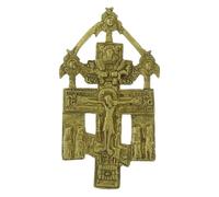 Holyart Croix orthodoxe Russe en Bronze Ancien 11x6 cm