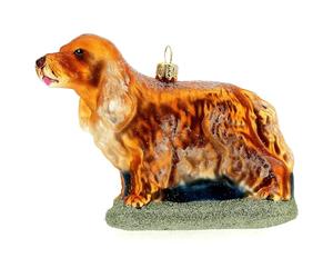 Holyart Décorations Sapin Verre soufflé: Décoration Verre soufflé pour Sapin Noël Chien Cocker