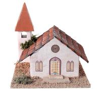 Holyart eglise avec clocher 15x15x15 cm pour crèche