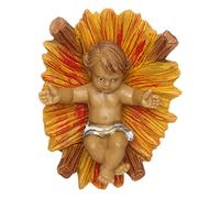Holyart Enfant Jésus avec Berceau de 10 cm crèche