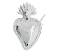Holyart Ex-Voto: Coeur ex-voto transpercé d'épées métal 15x10 cm