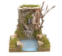 Holyart Fontaine avec rochers Milieu pour crèche