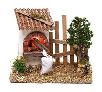 Holyart Fours et Feux crèche: Four pour crèche avec palissade santons 8-10 cm