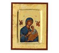 Holyart Icône sérigraphiée avec encadrement Notre-Dame du Perpétuel Secours 14x10 cm Grèce
