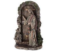 Holyart Jésus frappant à la Porte résine Bronze 25 cm Veronese Design