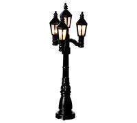 Holyart Lanternes et lumières: Mini réverbère 4 lumières à pile