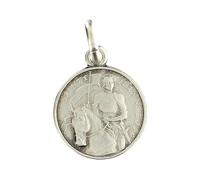 Holyart Médaille Sainte Jeanne d'arc Argent 925 d. 12 mm