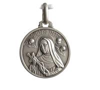 Holyart Médaille Sainte Rita Argent 925, 21 mm (0.826 inc.)
