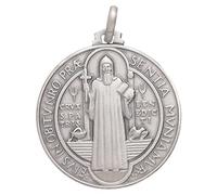 Holyart Médaille St. Benoît en Argent 925, 12 mm (0.47 inc.)