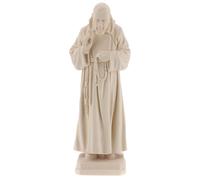 Holyart Padre Pio Bois Naturel Val Gardena, 7 cm (2.76 inc.)