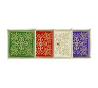 Holyart Palle pour Calice en Tissu Rigide Broderie Pierres mélange Coton, Violet
