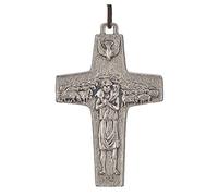 Holyart Pendentif croix: Collier croix Pape François 8x5 cm
