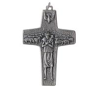 Holyart Pendentif croix: Croix Bon Pasteur 10x7 cm zamak