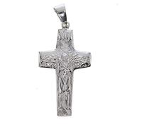 Holyart Pendentif croix: Croix Pape François Bon-Pasteur argent 925
