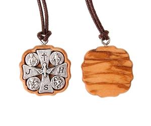 Holyart Pendentif croix: Médaille, croix et saint esprit