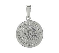 Holyart Pendentifs religieux divers: Pendentif sceau Templiers argent 925 rond