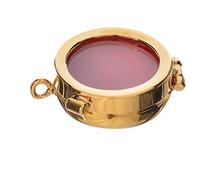 Holyart Reliquaire Laiton doré diamètre 3,5 cm