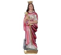 Holyart Sainte Barbe 20 cm plâtre nacré