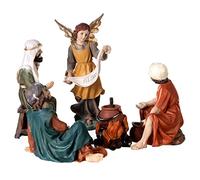 Holyart Santons crèche: Set bergers Annonciation 11 cm 4 pcs