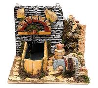 Holyart Scène Fontaine électrique et âne crèche 10 cm