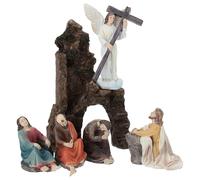 Holyart Set prière dans Le Jardin de Gethsémani 13 cm résine Peinte crèche de Pâques