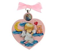 Holyart Souvenir médaille Berceau Coeur Fille Ange
