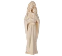 Holyart Statue Madonna Moderna Bois Naturel Val Gardena, 30 cm (11.82 inc.)