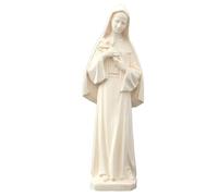 Holyart Statue Sainte Rita en Bois Naturel, 10 cm (3.94 inc.)
