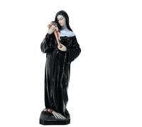 Holyart Statue Sainte Rita Poudre de marbre 40 cm pour extérieur