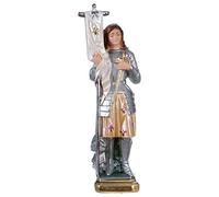 Holyart Statues en plâtre: Sainte Jeanne d'arc Statue plâtre nacré 25 cm