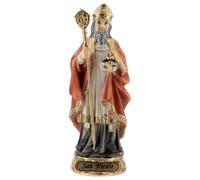 Holyart Statues en résine et PVC: Saint Nicolas de Myre avec Crosse résine 12 cm