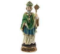 Holyart Statues en résine et PVC: Saint Patrick Crosse Statue résine 13 cm