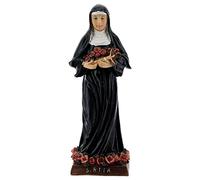 Holyart Statues en résine et PVC: Sainte Rita Roses Roses Statue résine 13 cm