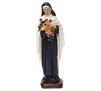Holyart Statues en résine et PVC: Sainte Thérèse 20 cm résine colorée