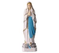 Holyart Statues en résine et PVC: Statue de Notre-Dame de Lourdes en PVC coloré de 12 cm