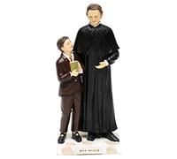 Holyart Statues en résine et PVC: Statue en résine Don Bosco et Don Savio h 20 cm