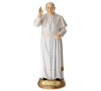 Holyart Statues en résine et PVC: Statue Pape François résine Peinte 20 cm