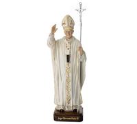 Holyart Statues en résine et PVC: Statue Pape Jean-Paul II 30 cm résine Peinte