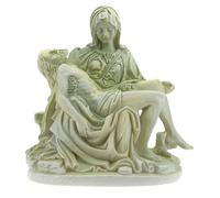 Holyart Statues en résine et PVC: Statue Pietà Couleur marbre résine 9 cm