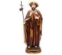 Holyart Statues en résine et PVC: Statue Saint Jacques apôtre 30 cm résine colorée