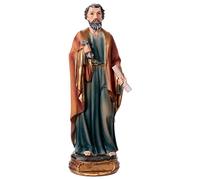 Holyart Statues en résine et PVC: Statue Saint Pierre 20 cm en résine