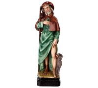 Holyart Statues en résine et PVC: Statue Saint Roch résine colorée 20 cm