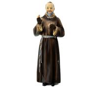 Holyart Statues en résine et PVC: Statuette Padre Pio résine 20 cm