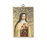 Holyart Tableaux, gravures, manuscrit enluminé: Impression sur bois Sainte Thérèse de Lisieux