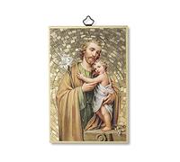 Holyart Tableaux, gravures, manuscrit enluminé: Impression sur bois St Joseph