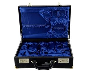 Holyart Valise Chapelle Vide Interne Satin Bleu