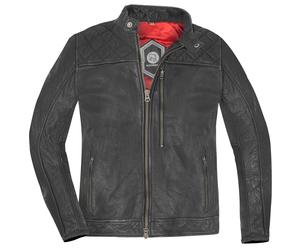 HolyFreedom Burn Out Black Blouson de moto en cuir, noir, Taille M