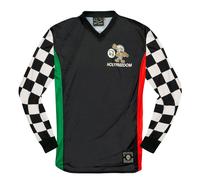 HolyFreedom Dirty Sir Cock Maillot de motocross, Noir/Blanc, Taille XXL